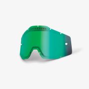 Линза 100% Racecraft/Accuri/Strata Vented Dual Pane Lens Anti-Fog Green Mirror 51006-005-02