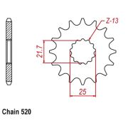 Звезда ведущая Sunstar 32513 Yamaha YZ400-450F-WR400-450F-YZ250 как Jtf565.13