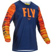 Джерси FLY RACING KINETIC WAVE размер:S синий/оранжевый