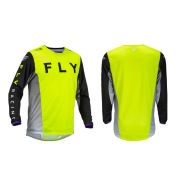 Джерси FLY RACING KINETIC KORE Hi-Vis желтый/черный,размер:L 376-423L