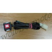 Кнопка квадратная Engine stop/Start черно красная