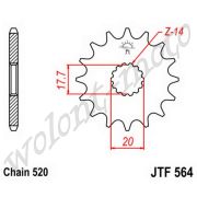 Звезда ведущая JT sprockets JTF564.13