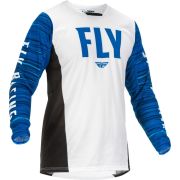 Джерси FLY RACING KINETIC WAVE размер:M белый/синий