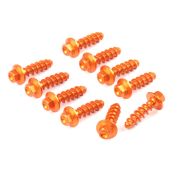 Набор болтов ZETA Aluminum Bolt Set for Plastics KTM Tapping Screw 10pcs Orange ZE88-5893