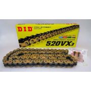 Цепь DID520VX3 Gold X-Ring 120 звеньев