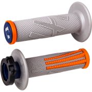 Грипсы ODI EMIG PRO V2 LOCK-ON GRIPS 2T/4T GRAY/Orange H36EPGO