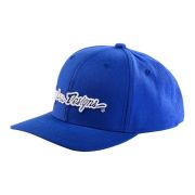 Бейсболка Troy Lee Designs Snapback Hat Signature Blue/White (766565010)