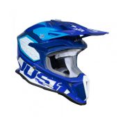 Внедорожный шлем JUST1 J18 Hexa размер:M синий/белый глянцевый