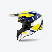Внедорожный шлем Airoh Wraap Feel Yellow/Blue Glosst размер:XL WRF18XL