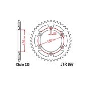 Звезда ведомая JT sprockets  JTR897.45SC