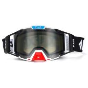 Очки FXR Enduro Goggle Dual Lens черный белый красный/ линза двойная темная Китай
