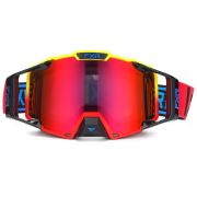 Очки FXR Enduro Goggle Dual Lens черный красный желтый/ линза двойная зеркально красная Китай