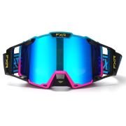 Очки FXR Enduro Goggle Dual Lens черный синий розовый/ линза двойная зеркально синий Китай
