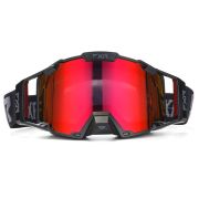 Очки FXR Enduro Goggle Dual Lens черно серый/ линза двойная зеркально красная Китай