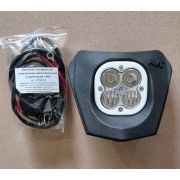 Светодиодная фара AVTextreme + КПП к АКБ Husqvarna TE/FE 15-16 черный корпус/белая фара