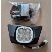 Светодиодная фара AVTextreme + КПП к АКБ Kawasaki KLX450R черный корпус/белая фара