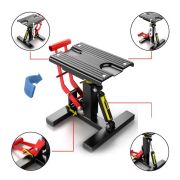 Подставка под мотоцикл (Лифт) Adjustable MX Lift красный/черный (регулируемая высота/амортизатор)