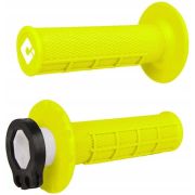 Грипсы ODI GRIPS HALF WAFFLE LOCK-ON GRIP 2T/4T Yellow Flo H36HWY