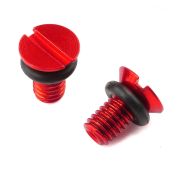 Винты клапана вилки ZETA FF AirValveCap Screw WP Red 2pcs ZE56-11012