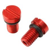 Винты клапана вилки ZETA FF AirValveCap Screw KYB/SHOWA Red 2pcs ZE56-11002